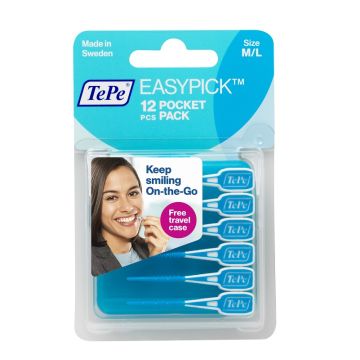 Tepe easypick m/l blu 12 pezzi