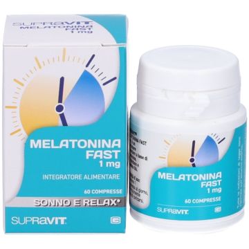 Supravit Fast Melatonina 1 mg Integratore Alimentare 60 Compresse