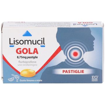 Lisomucil Gola 16 Pastiglie 8,75mg Gusto Limone e Miele