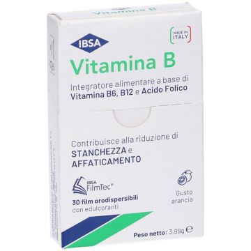 Ibsa Vitamina B Integratore Per la Stanchezza e Le Funzioni Cognitive 30 Film Orodispersibili
