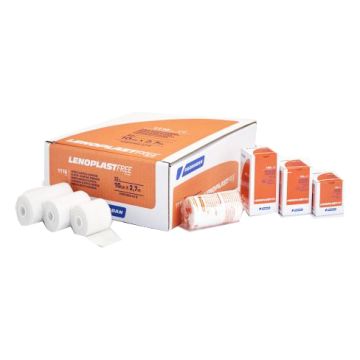 Farmaban lenoplast free 10cmx2,7m 4,5 m in tensione benda adesiva elastica latex free scatola singola