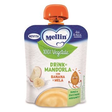 Mellin pouch mandorla mela banana 90 g