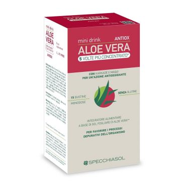 Aloe vera antiox mini drink 5 volte piu' concentrato 15 bustine da 10 ml