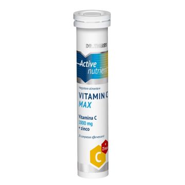 Dr theiss active nutrient vit c max 20 compresse effervescenti gusto limone 80 g