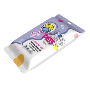 A+Cure I Love My Pet Salviette Pop-Up Lavanda 20 Pezzi Ricarica