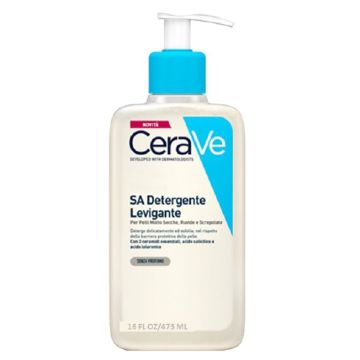 CeraVe Detergenza con Texture Gel non Schiumoso che Deterge, Esfolia e Leviga la Pelle, Proteggendola 473 ml