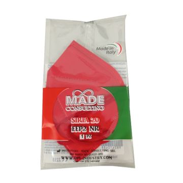 Siria 20 semimascherina filtrante ffp2 rosso