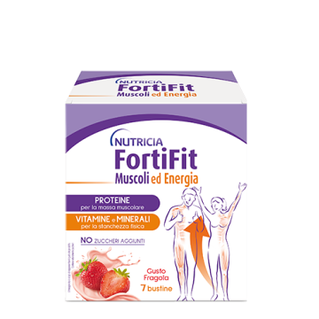 Fortifit muscoli&energia fragola 7 bustine