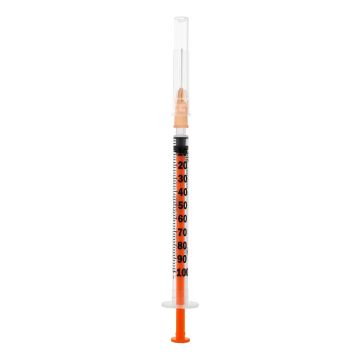 Pic Siringa Insulina 1 ml U-100 Ago G27 13 mm 1 Pezzo
