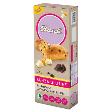 Bauli plumcake cioccolato-pere 6x35 g