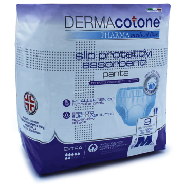 Slip protettivo assorbente pants dermacotone m 9 pezzi
