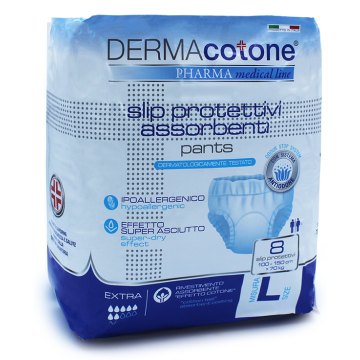 Slip Protettivo Assorbente Pants Dermacotone L 8 Pezzi