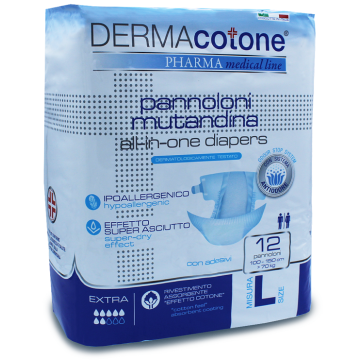 Pannolone Mutandina Per Incontinenza Dermacotone L 12 Pezzi