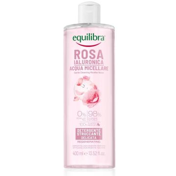 Equilibra Rosa Ialuronica Acqua Micellare Detergente/Struccante Delicata 400ml