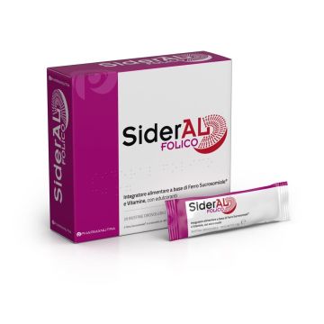 SiderAL Folico 30mg Integratore di Ferro e Vitamine 20 Bustine