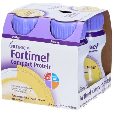 Fortimel Compact Protein Integratore Proteico Alla Banana 4x125 ml