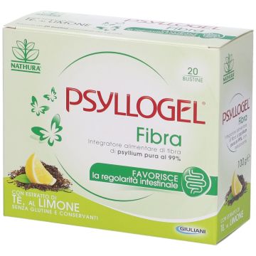 Psyllogel Fibra Integratore Intestinale Gusto Tè Limone Senza Zucchero 20 Bustine