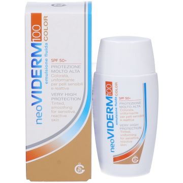NeoViderm 100 Emulsione Fluida SPF50+ Colorata 50ml
