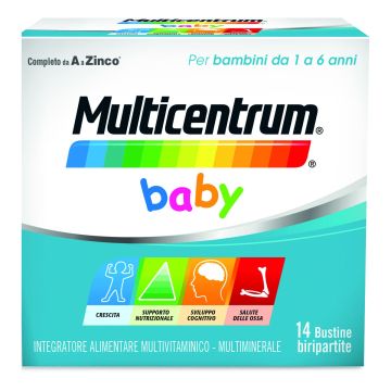 Multicentrum Baby Integratore Multivitaminico Multiminerale 14 Bustine