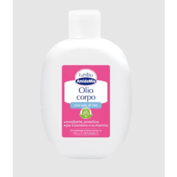 Euphidra AmidoMio Olio Corpo Per Neonati Con Olio Di Riso 200 ml