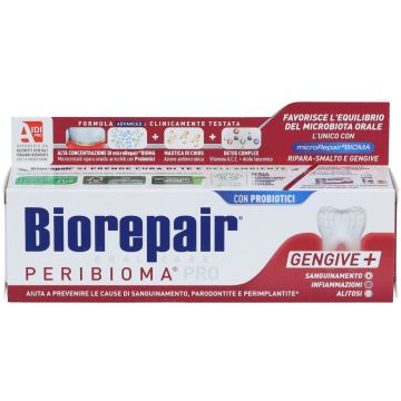 Biorepair Peribioma Dentifricio con Probiotici e Vitamine 75 ml