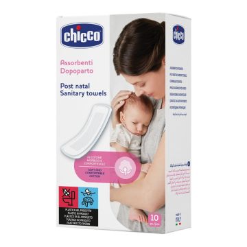 Chicco Assorbenti Cotone Postparto 10 Pezzi
