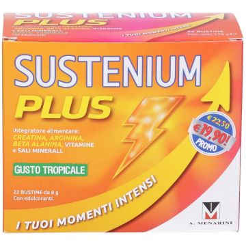 Sustenium Plus Gusto Tropicale Integratore Energizzante 22 Bustine