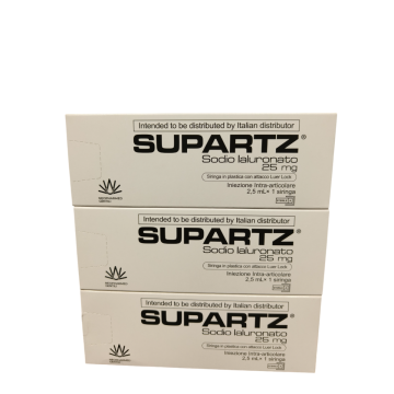 Supartz Siringa Intrarticolare Preriempita Acido Ialuronico 2,5 ml 25 Mg 3 Pezzi