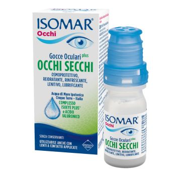 Isomar Plus Gocce Oculari per Occhi Secchi Senza Conservanti 10 ml