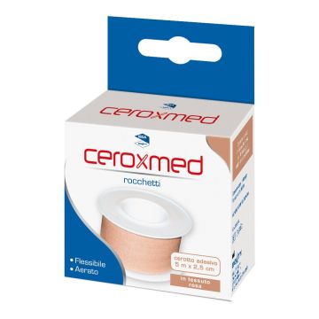 Ceroxmed Cerotto Seta Aerata 5 m x 2,5 cm