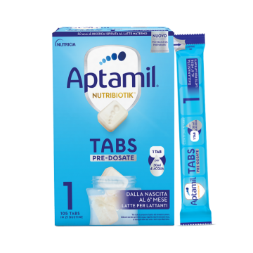 Aptamil Nutribiotik 1 Tabs Pre-Dosate Latte Dalla Nascita 21 Bustine