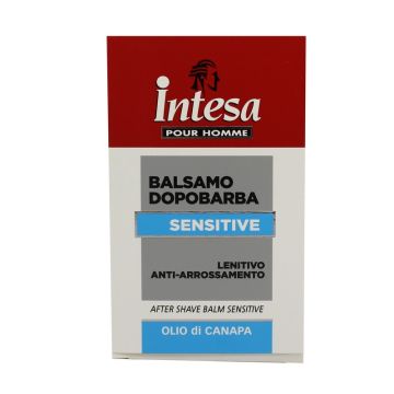 Intesa Pour Homme Sensitive Balsamo Dopobarba Lentivo Anti-Arrossamento Olio Di Canapa 100 ml