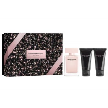 NARCISO RODRIGUEZ - Cofanetto For Her - Eau De Parfum 50 Ml + Body Lotion 50 Ml + Shower Gel 50 Ml