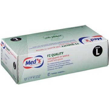 Med's Guanti in Lattice Monouso Misura L 100 Pezzi