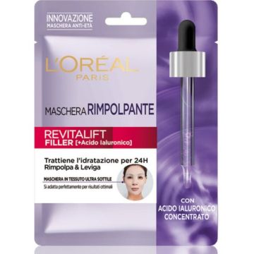 L’Oreal Paris - Revitalift Filler - Maschera rimpolpante in tessuto con acido ialuronico