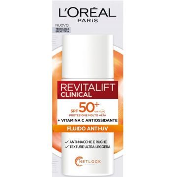 L’Oreal Paris - Revitalift Clinical Fluido Anti-UV Spf50+ - Crema Viso 50 Ml