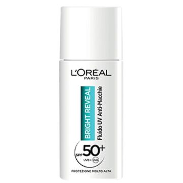 L'oreal paris bright reveal fluido uv anti macchie spf50+ 50 ml