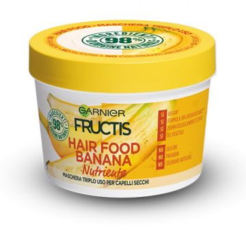 Fructis - Hair Food Banana - Maschera Nutriente 390 ml