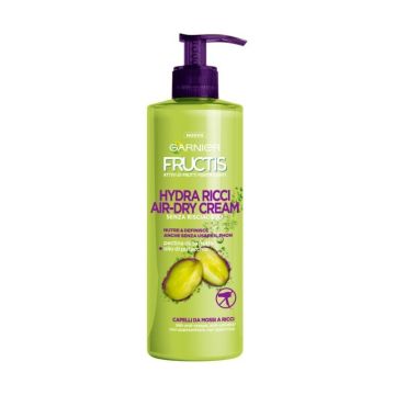 Garnier fructis hydra ricci air dry cream trattamento da mossi a ricci 400 ml