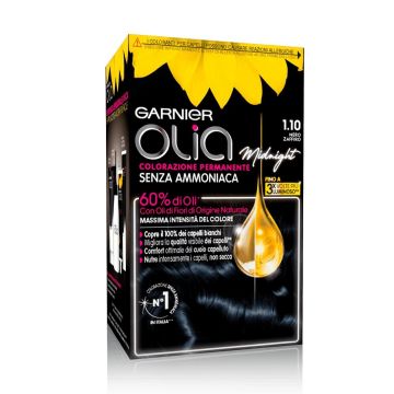 GARNIER - Olia - Tintura per capelli n. 1.10 Nero Zaffiro