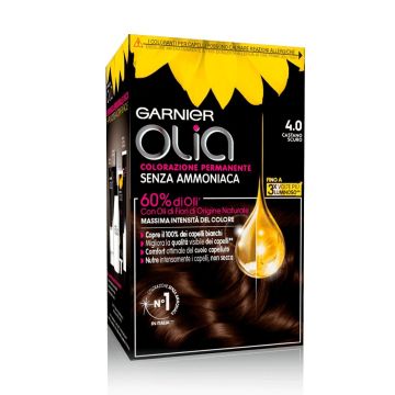GARNIER - Olia - Colorazione Permanente Senza Ammoniaca N. 4.0 Castano scuro