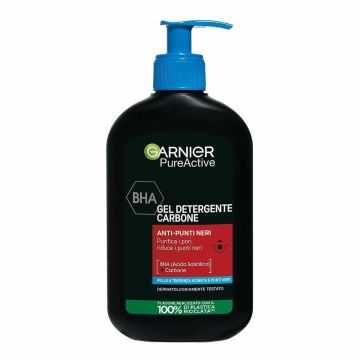 Garnier gel detergente carbone anti-punti neri con bha e carbone 294 g