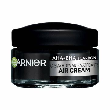 Garnier air cream aha+bha con carbone crema opacizzante leggera 188 g