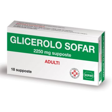 Glicerolo Alfasigma Adulti 2250 mg 18 Supposte