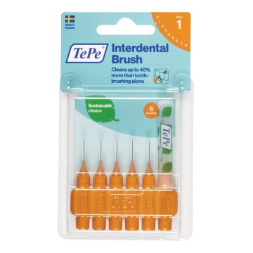 TePe Original Arancione Scovolini 0,45 mm ISO 1 6 Pezzi