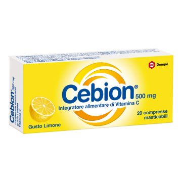 Cebion Limone Integratore di Vitamina C 20 Compresse Masticabili