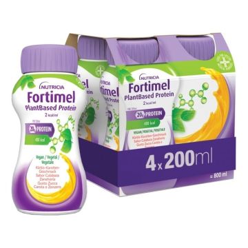 Nutricia Fortimel PlantBased Protein Zucca Carota Zenzero 4x200 ml