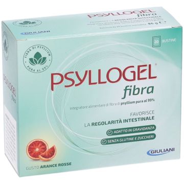 Psyllogel Fibra Integratore Intestinale Gusto Arancia Rossa 20 Bustine