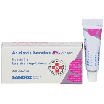 Aciclovir Sandoz 5% Crema Antivirale 3 g