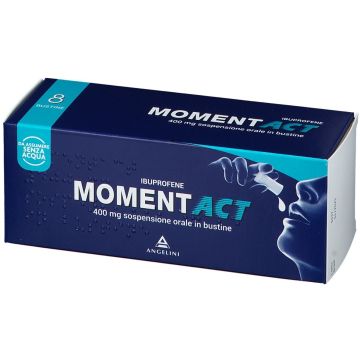 Momentact Liquido 400 mg Ibuprofene Analgesico Sospensione Orale 8 Bustine